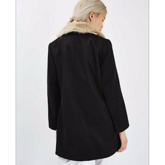 Jackets & Coats Detachable Fur Collar Boyfriend Coat Poshmark